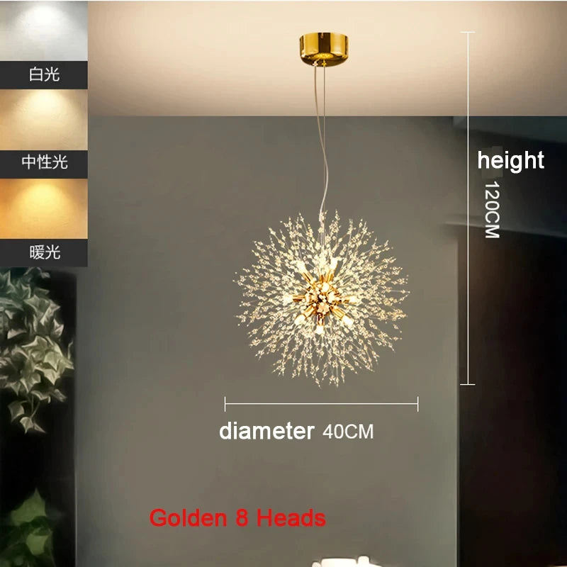 Modern Dandelion Chandelier