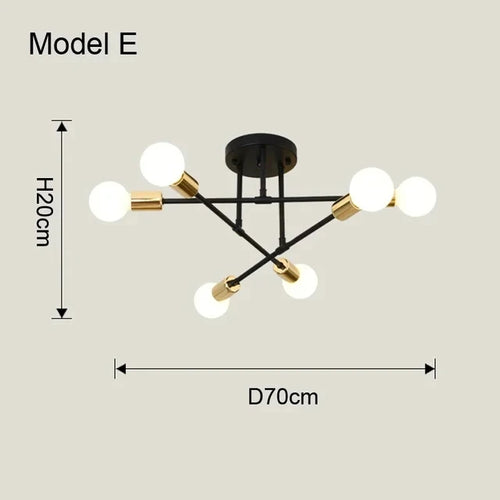 Black & Gold Pendant Light