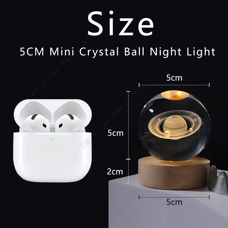 3D Galaxy Crystal Lamp